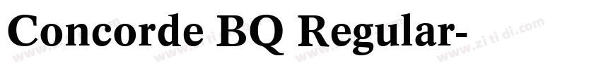 Concorde BQ Regular字体转换